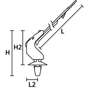 HellermannTyton - Kabelbinder Befestigungsbinder 2tlg. 156-04097(250) − 250 Stück