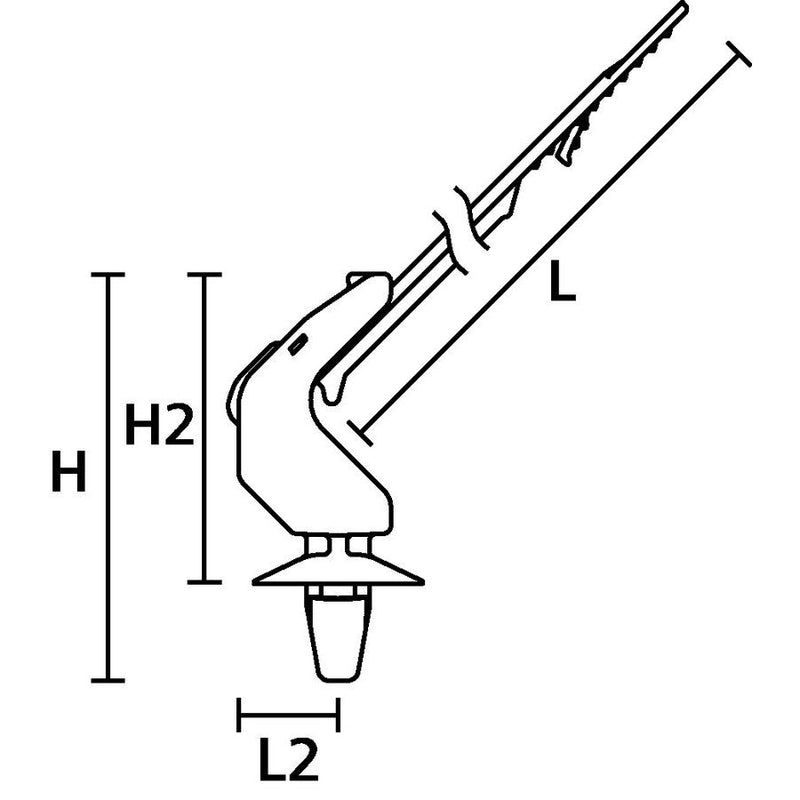 HellermannTyton - Kabelbinder Befestigungsbinder 2tlg. 156-04097(250) − 250 Stück