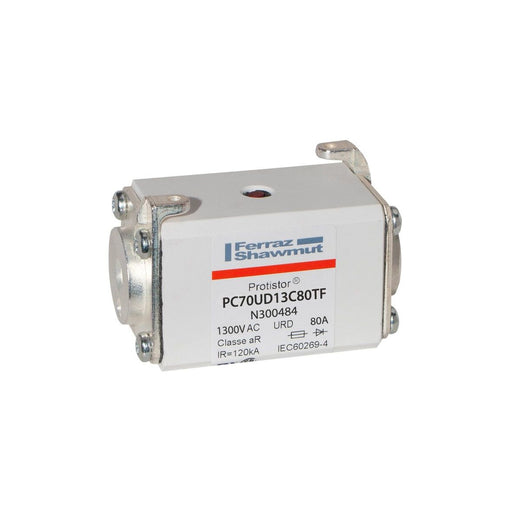 Mersen - HRC-Sicherung Sicherungseinsatz HL PC70UD13C80TF Gr.70 aR 80A/1250VSB − 3 Stück