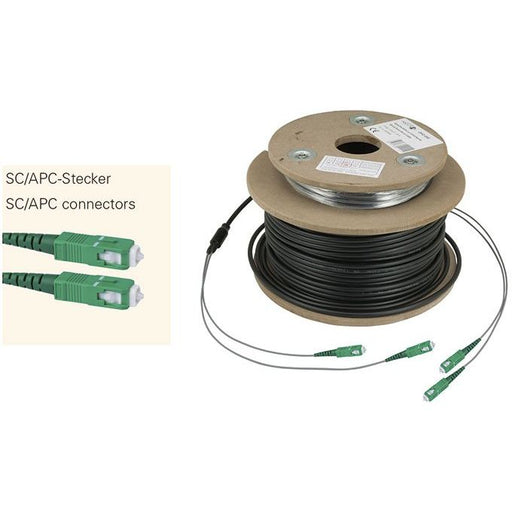 Televes - LWL-Kabel Optisches TWIN-Erdkabel OSMD150SCAPC 150m,4Stecker SC/APC