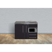 Stengel - Mini-Küche Miniküche Premiumline MPMSM120AMWBre Schwarz matt