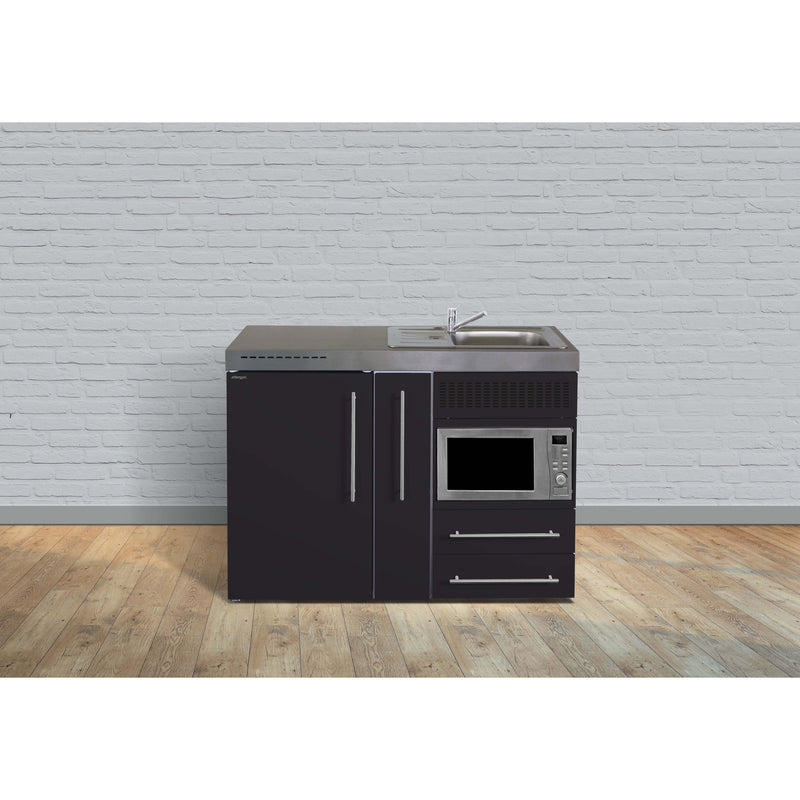 Stengel - Mini-Küche Miniküche Premiumline MPMSM120AMWBre Schwarz matt