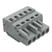 WAGO - Kabelsteckverbinder für Leiterplattensteckverbinder Federleiste 231-105/026-000 5pol., 5mm ger. − 100 Stück