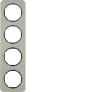 Berker - Abdeckrahmen Rahmen Eds/sw 10142104 4fach