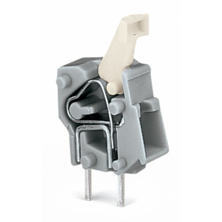 WAGO - Leiterplattenklemme Anreihbare Leiterplattenk. 257-740 Drücker,2,5mm²,rot − 100 Stück