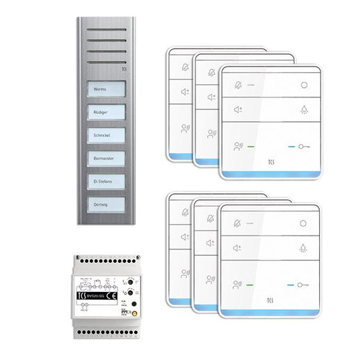 TCS Tür Control - Türsprech-Set Paketlösung PSX2360-0000 6 Tasten AP,Freispr