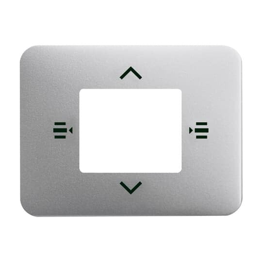 Busch-Jaeger - Einsatz/Abdeckung für Kommunikationstechnik Zentralscheibe titan 6108/61-266 7-fach KNX
