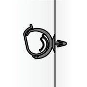 HellermannTyton - Befestigungsklammer Halteclip 151-02881(900) 34x10 mm − 900 Stück