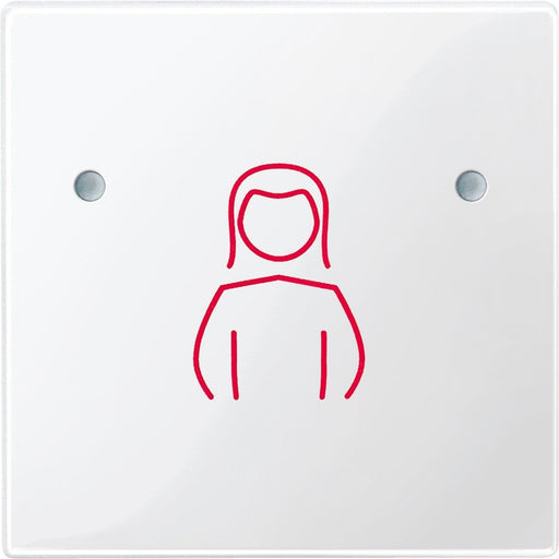Merten - Zentralelement Klinikinstallation Tastfläche 1f.pws/gl MEG4840-0319 für Rufaster