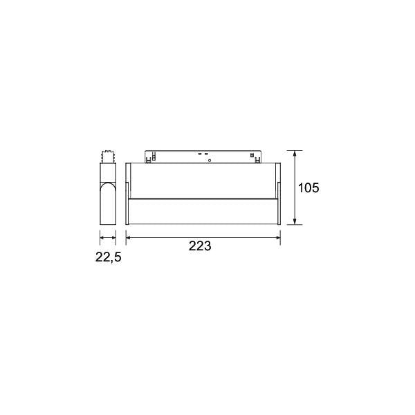Brumberg Leuchten - Downlight/Strahler/Flutlicht LED 48V Linear-Leuchte 43120083 dimmbar