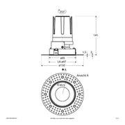 EVN Lichttechnik - Downlight/Strahler/Flutlicht LED-Einbauleuchte modular F02R14SM1830L55D Konfigurationstype