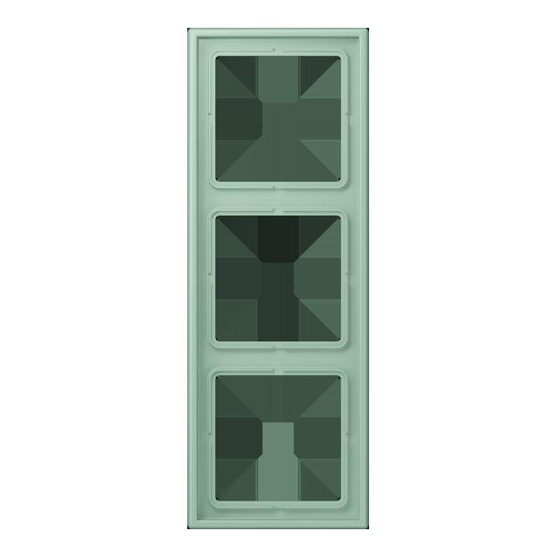 Jung - Abdeckrahmen Rahmen 3-fach LC 983 217 vert anglais clair