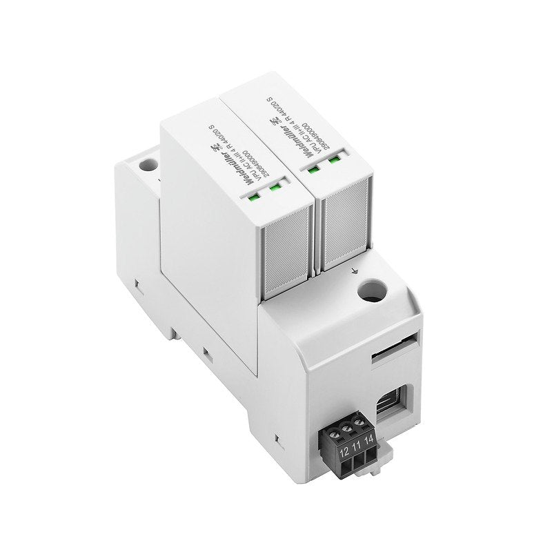 Weidmüller - Überspannungsableiter für Energietechnik/Stromversorgung Überspannungsableiter VPUACII+III4R440/20S m. Fernmeldekontakt