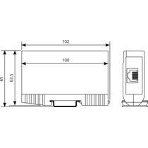 Telegärtner - Überspannungsschutzgerät für Energie- u. Informationstechnik Überspannungsschutz 100023189 RJ45-SPD Class EA