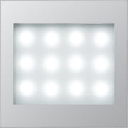 Jung - Beleuchtungseinsatz für Installationsschalterprogramme LED-Leselicht alu AL 2539 LED LW-12 weiße LEDs
