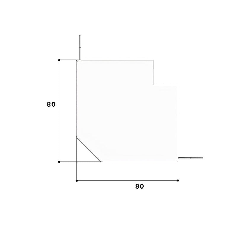 GGK - Außeneck für Geräteeinbaukanal FB-Ausseneck 60x150 alp 11147 − 1 Stück