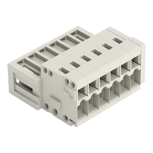 WAGO - Kabelsteckverbinder für Leiterplattensteckverbinder 1-Leiter-Stiftleiste 734-307/000-044 CAGECLAMP,1,5mm²,lgr − 100 Stück