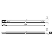 Philips Lighting - Tragschiene für Lichtbandsystem Tragschiene 9-pol. LL553T #96480899 3,00m, weiß
