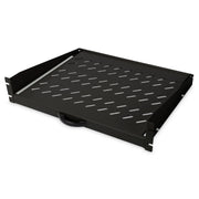 DIGITUS - Komponente für den Ausbau (Schaltschrank) Ausziehbarer Fachboden DN-19-TRAY-2-450-SW 2HE,RAL 9005