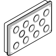 ABN - Einführungsflansch für Kleingehäuse/Schaltschrank Leitungseinführungsplatte GLP20 f. S/SF/SP_22x25,5mm