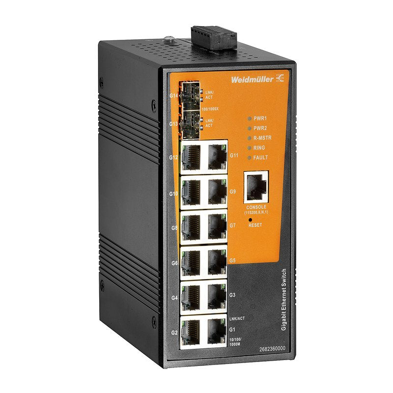 Weidmüller - Netzwerk Switch Schalter managed Gigabit IE-SW-AL1#2682360000 Ethernet