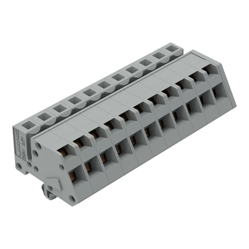 WAGO - Kabelsteckverbinder für Leiterplattensteckverbinder 1-Leiter Federleiste 731-511/008-000 CAGECLAMP 2,5mm²,gr − 25 Stück
