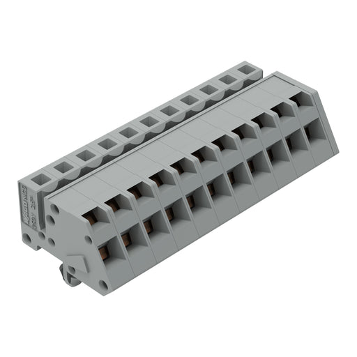 WAGO - Kabelsteckverbinder für Leiterplattensteckverbinder 1-Leiter Federleiste 731-511/008-000 CAGECLAMP 2,5mm²,gr − 25 Stück