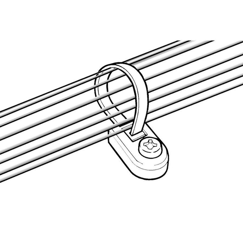 HellermannTyton - Befestigungssockel und -element für Kabelbinder Befestigungssockel LKM-PA66-BK (100) − 8000 Stück