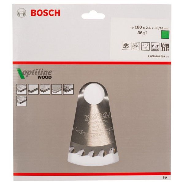 Bosch - Kreissägeblatt PRO Wood Kreissägeblatt, 2608640609 180 x 2,6 x 30 mm