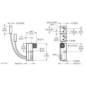 Turck - Induktiver Näherungsschalter Sensor NI2-Q6.5 #1650048 induktiv