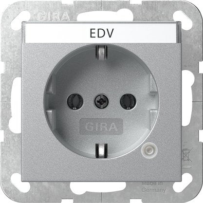 Gira - Steckdose Kontroll+BSF 445226 Alu