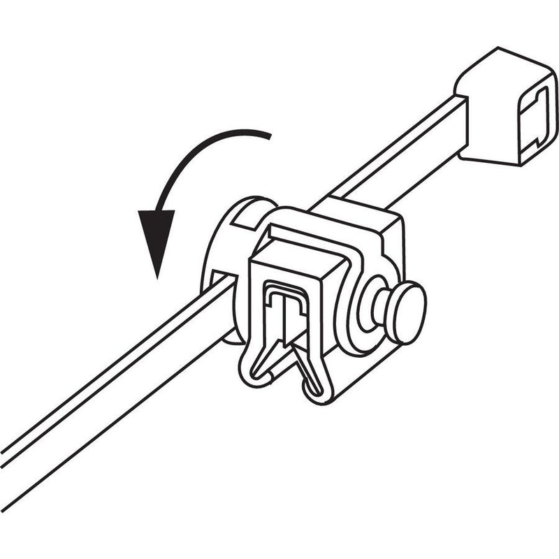 HellermannTyton - Kabelbinder Befestigungsbinder 156-00380(500) 200x4,6 schwarz − 500 Stück