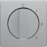 Berker - Abdeckung/Bedienelement für Installationsschalterprogramme Zentralstück mit Drehknopf 1096608400 3S Q.1/Q.3 alu