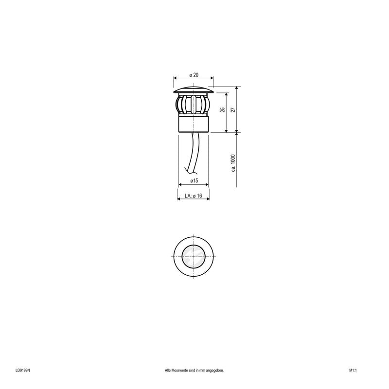 EVN Lichttechnik - Bodeneinbauleuchte LED-Lichtpunkt LD9199N IP68