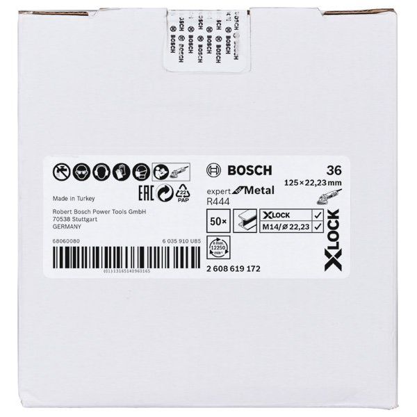 Bosch - Trenn-/Schleifscheibe X-LOCK 2608619172 Fiberschleifscheibe