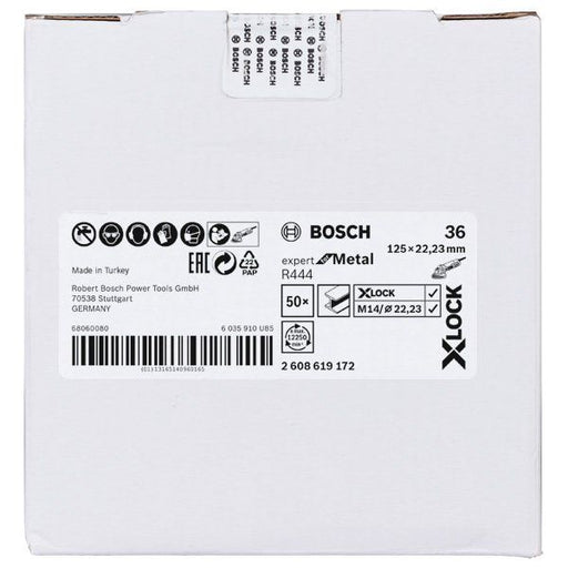 Bosch - Trenn-/Schleifscheibe X-LOCK 2608619172 Fiberschleifscheibe