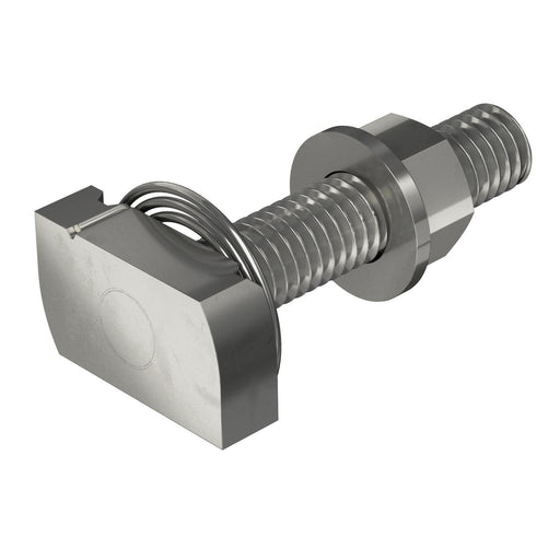 OBO Bettermann - Hammerkopfschraube Hammerkopfschr. mit Feder MS41HBF M12x60A4 M12x60mm − 25 Stück