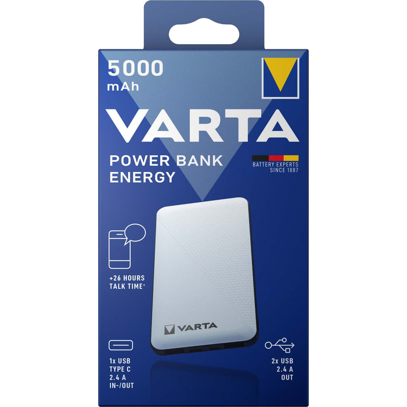 Varta Cons.Varta - Universal-Ladegerät Portable Power Bank 57975 101 111 5000mAh +char.cable − 2 Stück
