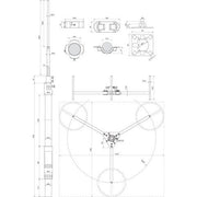 DEHN - Fangeinrichtung für Blitzschutz Fangmast FM D40 L3700 #819687 D40mm,L3700mm,R560mm