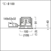 Zumtobel Group - Downlight/Strahler/Flutlicht LED-Downlight PANOS INF #60816798 4000K