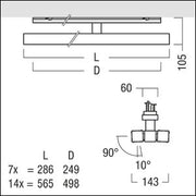 Zumtobel Group - Downlight/Strahler/Flutlicht LED-Strahler SCENO 2X14 #42188450 840