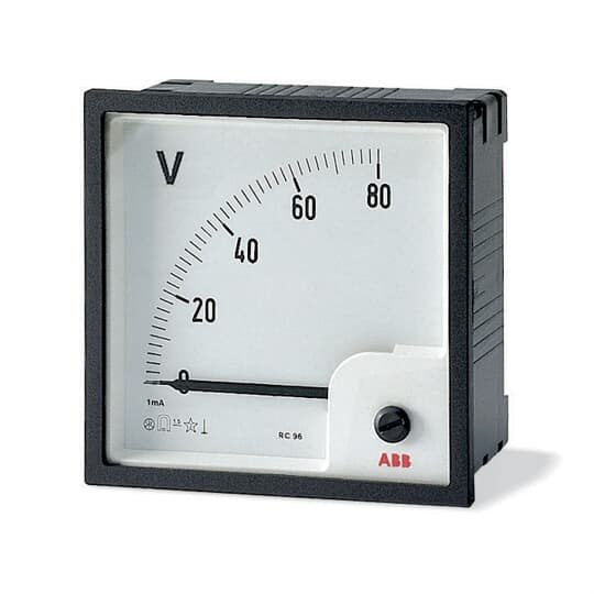 ABB Stotz S&J - Einbau-Voltmeter Voltmeter analog VLM-1-150/72 Direktmessung 150VAC