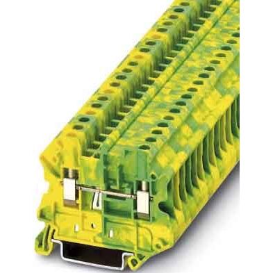 Phoenix Contact - Schutzleiter-Reihenklemme Universalklemme UT 4-MTD-PE 0,14-6qmm gn-ge − 50 Stück