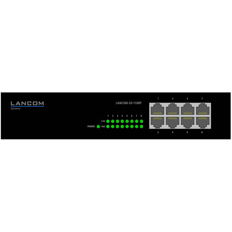 LANCOM - Netzwerk Switch Ethernet Switch GS-1108P integr. Netzteil