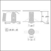 Thorn - Sicherheitsleuchte LED-Notlichtleuchte VOYAGER FIT#96629568 MRC E3D-NM WH