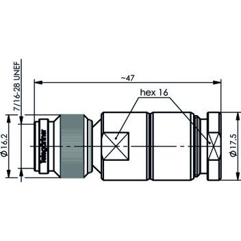 Telegärtner - Koax-Steckverbinder TNC-Kabelstecker 100023735 LOET RG 213/U