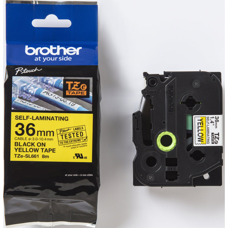 Brother - Verbrauchsmaterial für Telefax/Drucker/MFC Schriftband 36mm TZe-SL661 ge/sw selbstlamin.8m