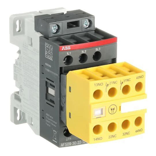 ABB Stotz S&J - Leistungsschütz zum Schalten von Wechselstrom Safetyschütz AFS09-30-22-13 100-250V 50/60Hz/DC