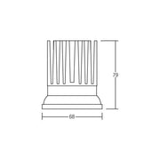 Brumberg Leuchten - Downlight/Strahler/Flutlicht LED-Einbauleuchte 12630073 3000K weiß