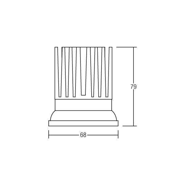 Brumberg Leuchten - Downlight/Strahler/Flutlicht LED-Einbauleuchte 12630073 3000K weiß